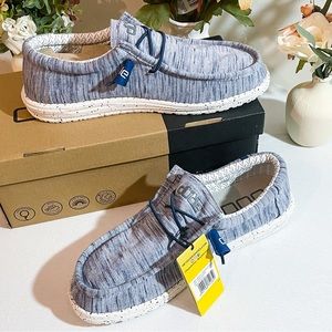 Mens Blue Hey Dude Size 12